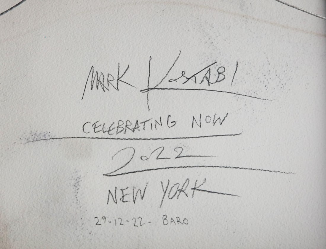 Mark Kostabi- Original Mixed Media on Paper "Celebrating Now" - 4