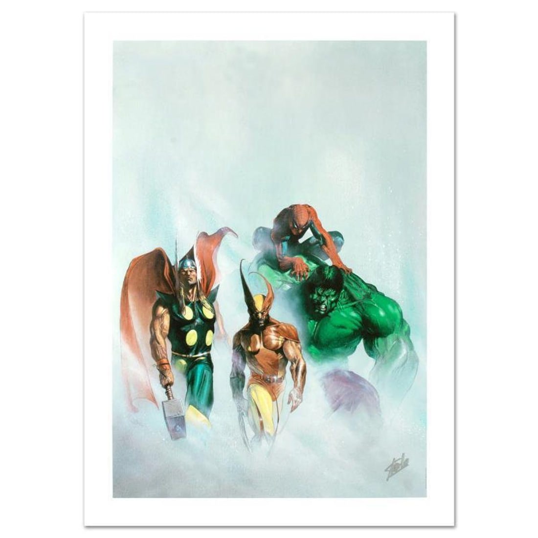 Stan Lee Signed, Marvel Comics "Secret War VI #1" Limited Edition Canvas 4/99 with Certificate of: "Secret War VI #1" is a limited edition giclee on canvas with art by Gabriele Dell'Otto. Officially licensed by Marvel, this piece is numbered 4/99 and hand signed by creative legend Stan Lee (1922-20