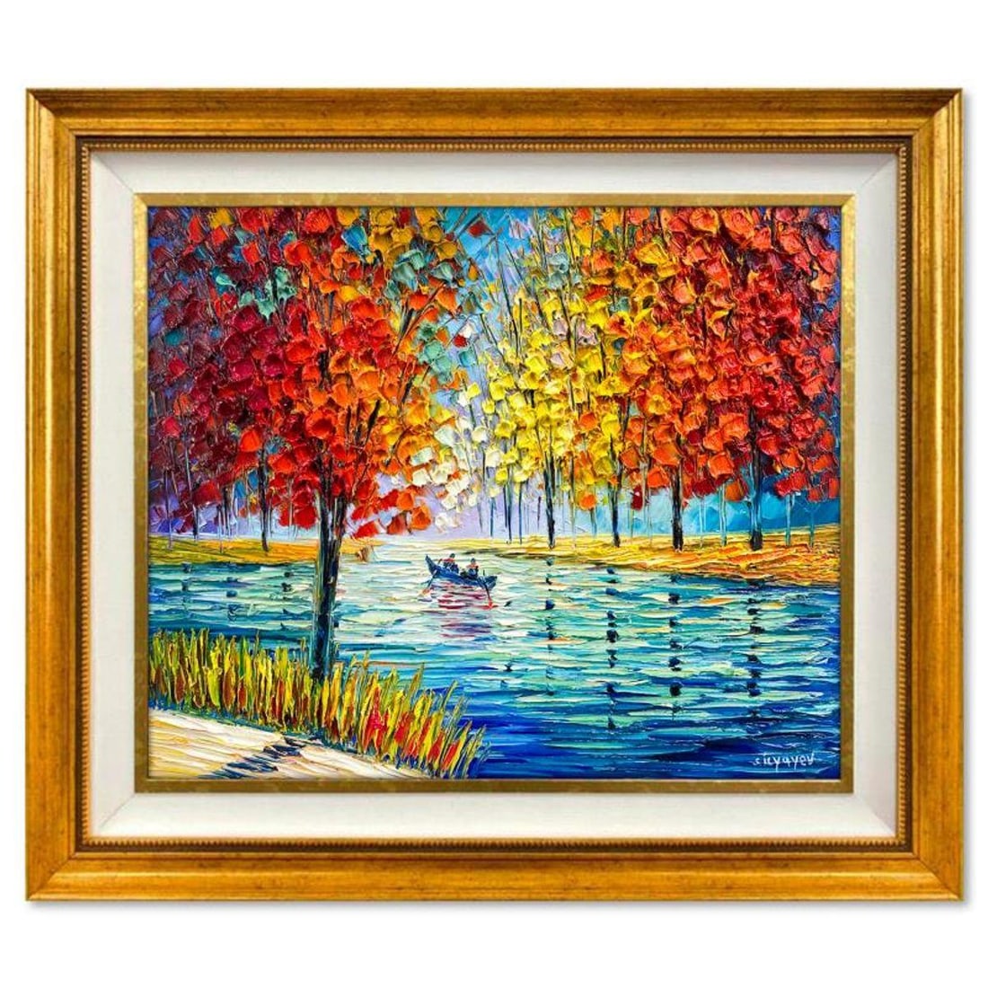 Slava Ilyayev, Framed Original Oil Painting on Canvas, Hand Signed with Letter of Authenticity.: This is an original oil painting on canvas by Slava Ilyayev, hand signed by the artist. This piece comes custom framed. Includes Letter of Authenticity. Measures approx. 26.5" x 30.5" (frame), 19.5" x