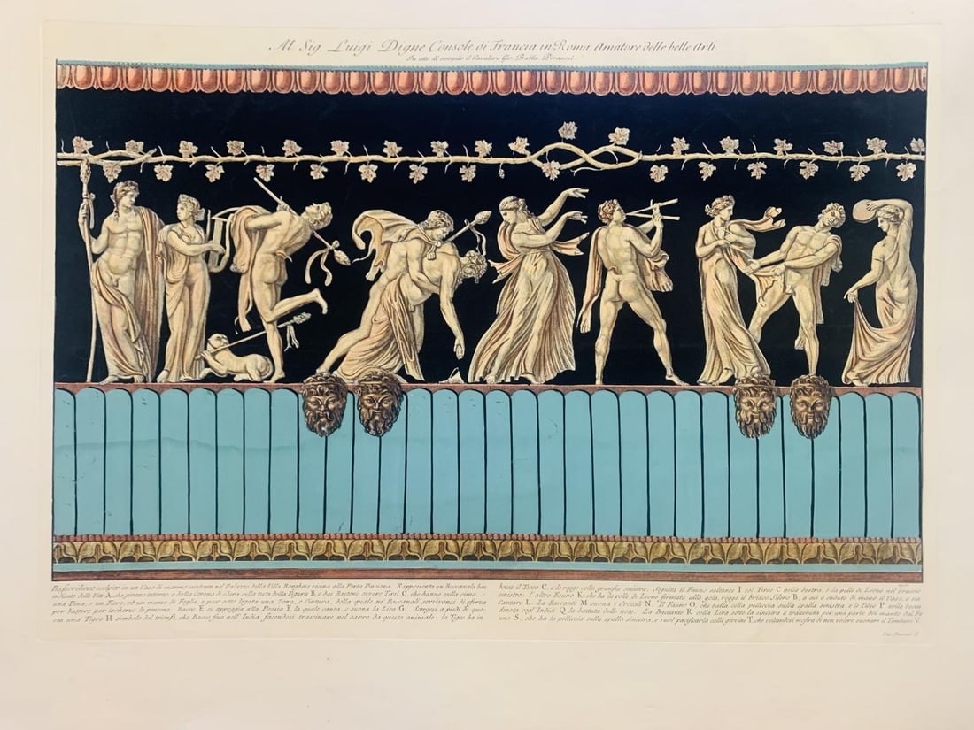 Unknown- Vintage etching on paper: Artist: Unknown. Medium: Vintage etching on paper. Size: 30" x 40". Reference#: 45535.