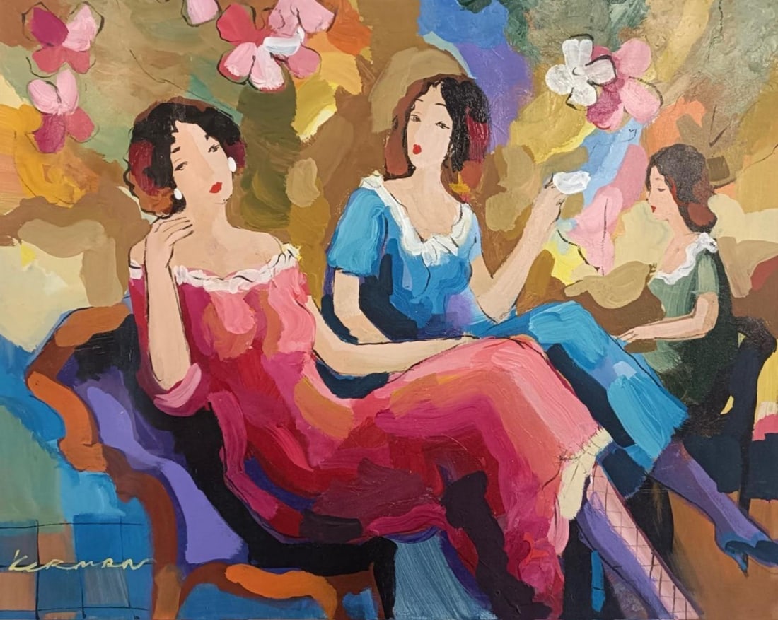 Michael Kerman- Original acrylic painting: Artist: Michael Kerman. Medium: Original acrylic painting. Measures approx. 24" x 32" (framed). Signature: Hand Signed by artist. Reference#: 82598.