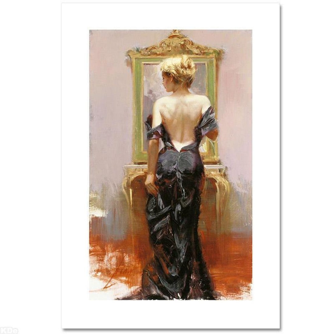 Pino (1939-2010), "Evening Elegance" Hand Signed Limited Edition on Canvas with Certificate of: Evening Elegance is a limited edition giclee on canvas by Pino (1939-2010), numbered and hand signed by the artist. Includes Certificate of Authenticity. Measures approximately 20" x 12". Reference#: