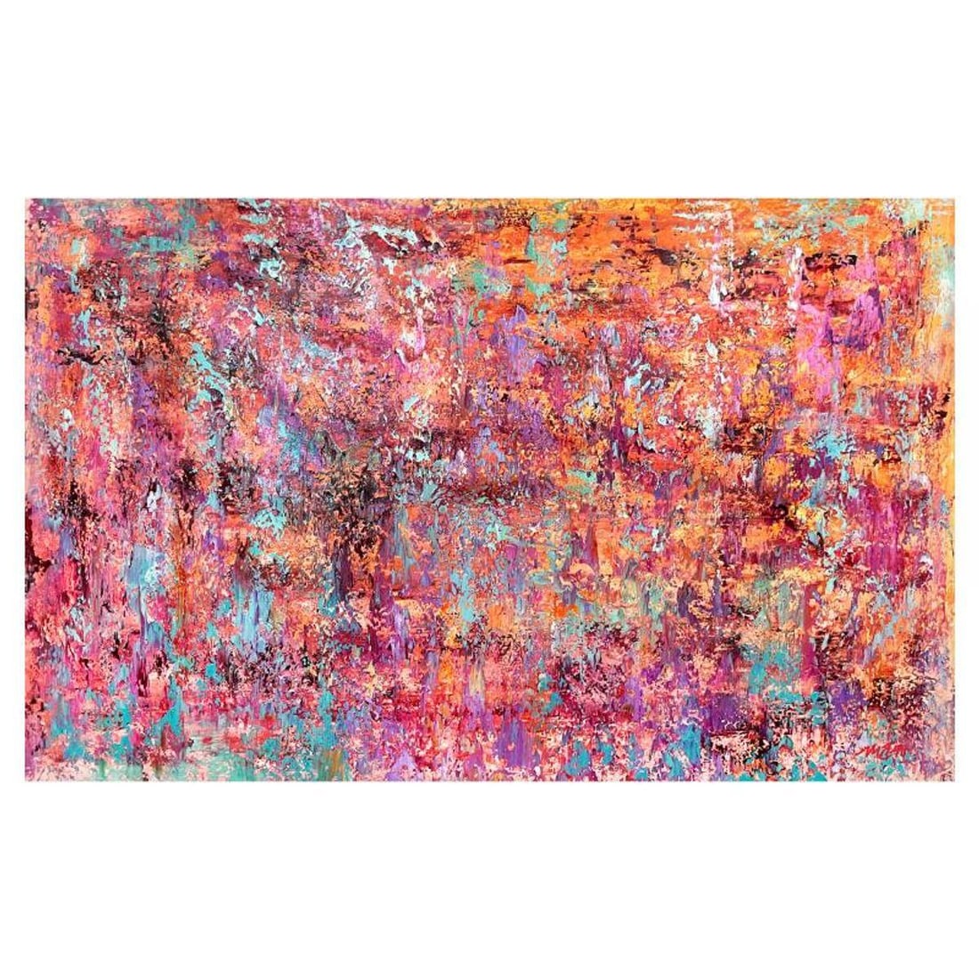 Mani, Original Acrylic Painting on Canvas (40" x 60"), Hand Signed with Letter of Authenticity (1 of 2)