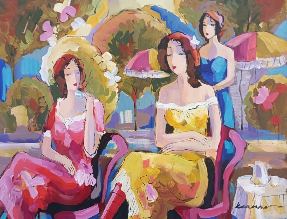 Michael Kerman- Original acrylic painting: Artist: Michael Kerman. Medium: Original acrylic painting. Measures approx. 24" x 32" (framed). Signature: Hand Signed by artist. Reference#: 82604.