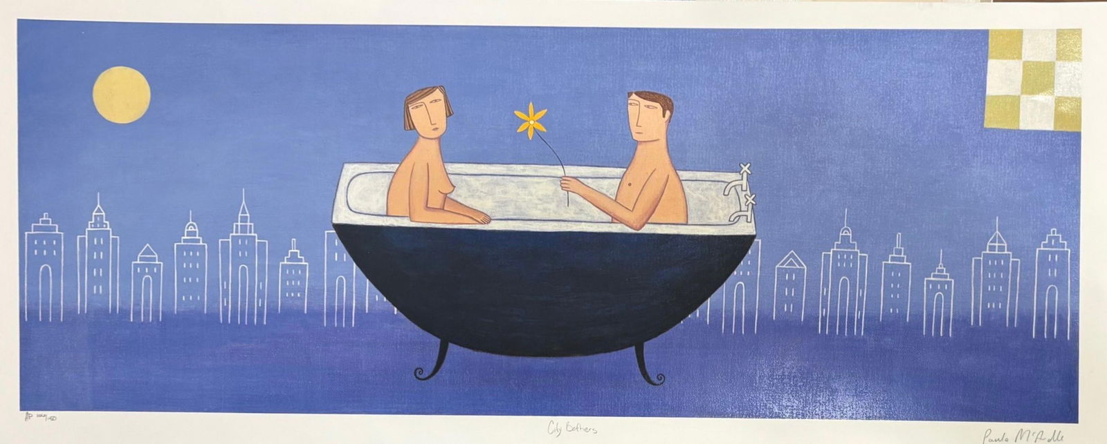 Paula Mcardle- Serigraph: Artist: Paula Mcardle. Medium: Serigraph. Size: 12" x 36". Signature: Signed and numbered. Reference#: 85763.