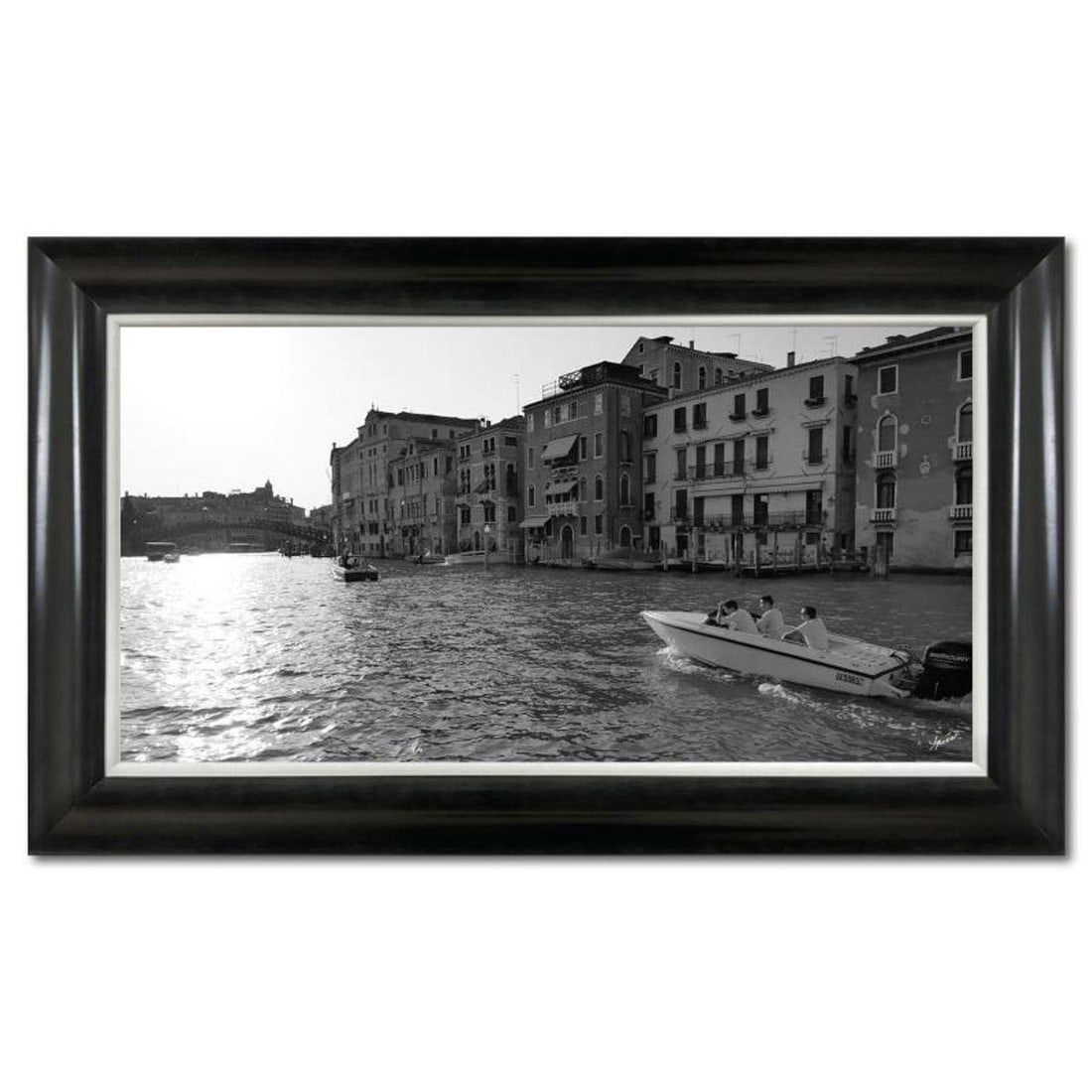 Misha Aronov, "Venice 2" Framed Limited Edition Photograph on Canvas, Numbered and Hand Signed with: Venice 2 is a limited edition giclee on canvas by photographer Misha Aronov, numbered and hand signed by the artist. The piece comes custom framed and includes Letter of Authenticity. Measures approxi
