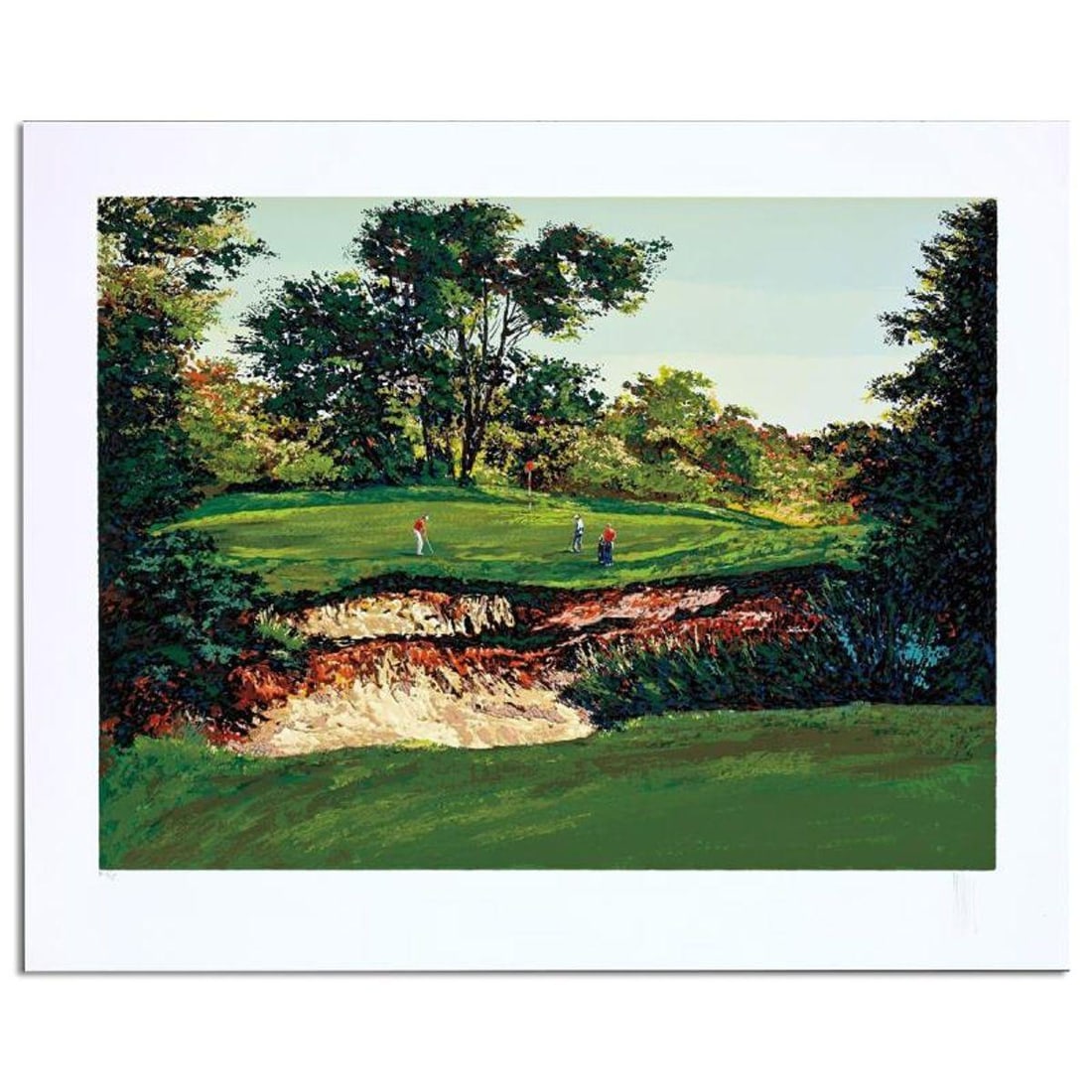 Mark King (1931-2014), "Merion #16" Hand Signed Limited Edition Serigraph with Letter of: Merion #16 is a limited edition serigraph on paper by Mark King (1931-2014). Hand signed and numbered, this piece comes with a letter of authenticity and measures approximately 27" x 36" (image). Refe