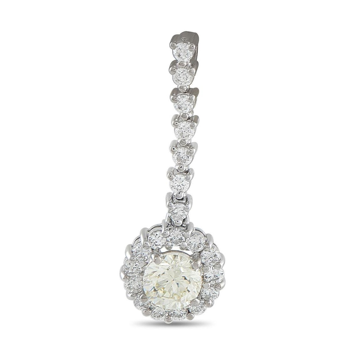 18K WHITE GOLD 1.68CT DIAMOND PENDANT (1 of 3)