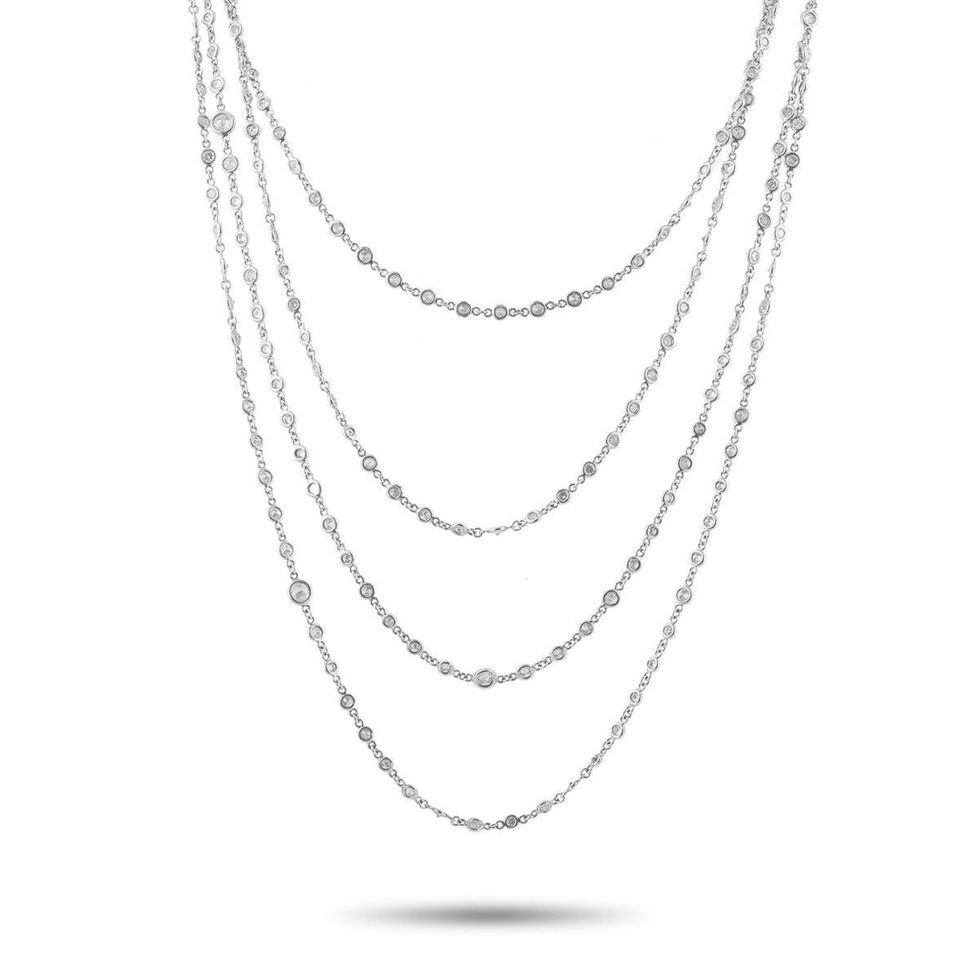 PLATINUM 13.72CT DIAMOND NECKLACE (1 of 2)