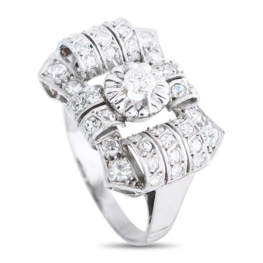 14K WHITE GOLD 0.68CT DIAMOND RING (1 of 3)
