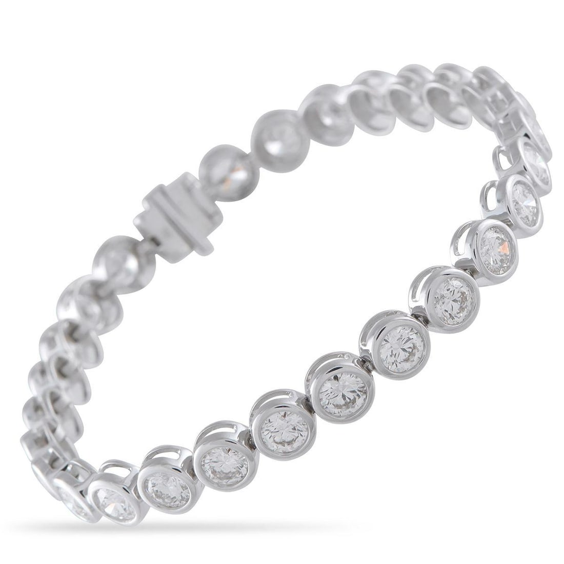 18K WHITE GOLD 9.0CT DIAMOND BRACELET (1 of 3)