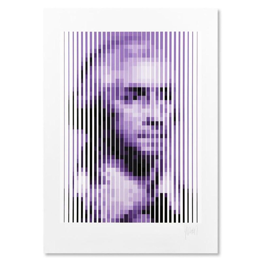 Jean-Pierre Yvaral (1934-2002), "George Washington" Limited Edition Serigraph, Numbered and Hand: George Washington is a limited edition serigraph on paper by Jean-Pierre Yvaral (1934-2002), numbered and hand signed by the artist. Includes Letter of Authenticity. Measures approx. 28" x 41" (with b