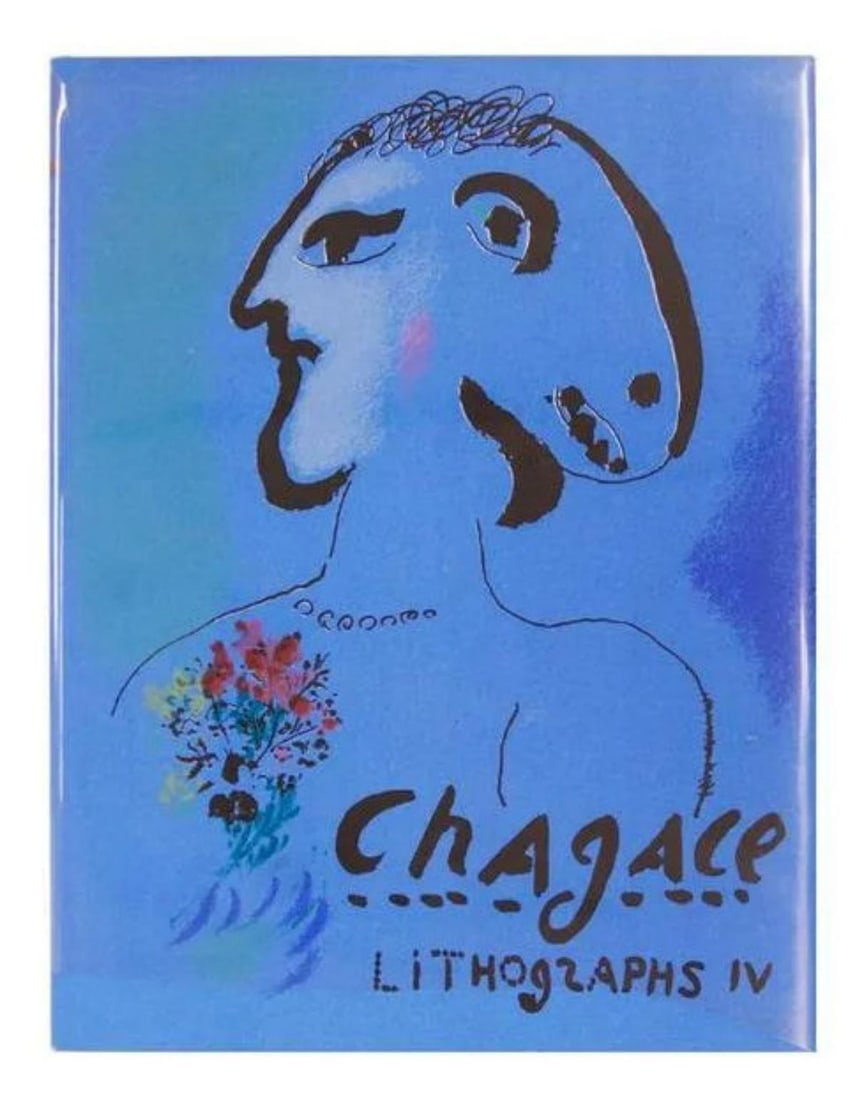 Marc Chagall- Hardcover book: Artist: Marc Chagall. Medium: Hardcover book. Additional: 1974 Crown Publishers, Inc. New York. Includes two original color lithographs, the dust jacket and the frontispiece.. Reference#: 25087.