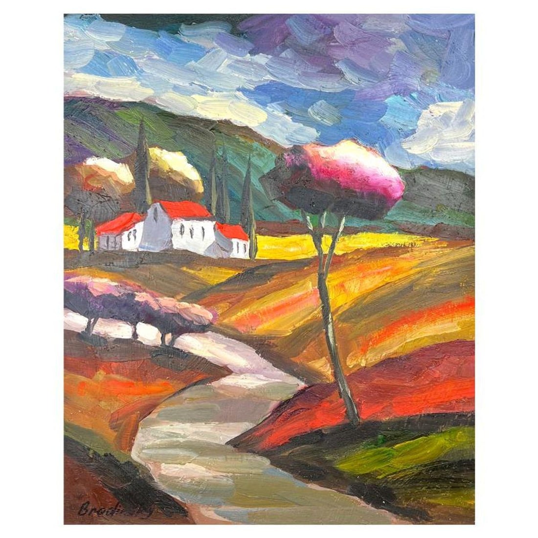 Slava Brodinsky, Hand Signed Original Painting on Canvas with Letter of Authenticity.: This is an original painting oil on canvas by Slava Brodinsky. Hand signed by the artist, this piece comes with a letter of authenticity. Measures approximately 20" x 16" (image).