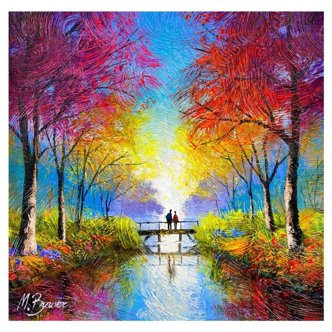 Mark Braver, Original Acrylic Painting on Canvas, Hand Signed with Letter of Authenticity. (1 of 2)