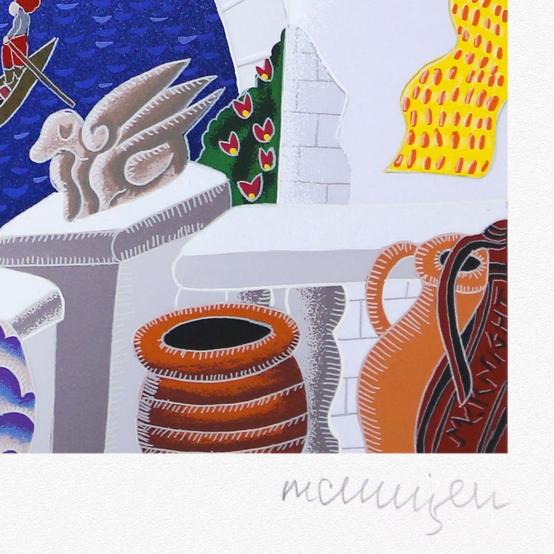 Thomas Mcknight- Serigraph "Classical Bridge" - 2