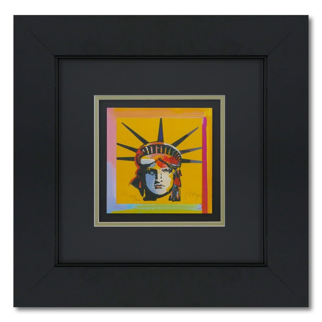Peter Max- Original Lithograph "Liberty Head" (1 of 3)