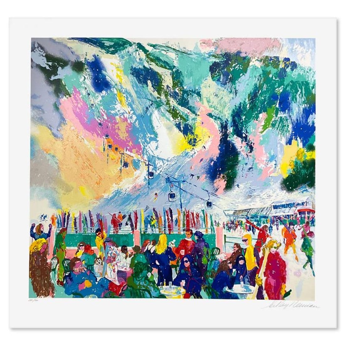 LeRoy Neiman (1921-2012), "Aspen Mountain Rendezvous" Limited Edition Serigraph, Numbered 225/350 (1 of 2)