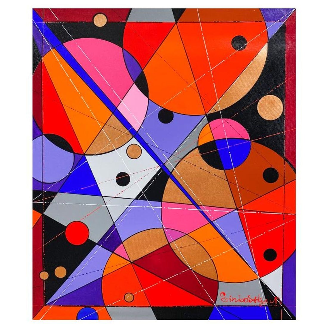 Natalia Sinkovsky, Original Acrylic Painting on Canvas, Hand Signed with Letter of Authenticity (1 of 2)