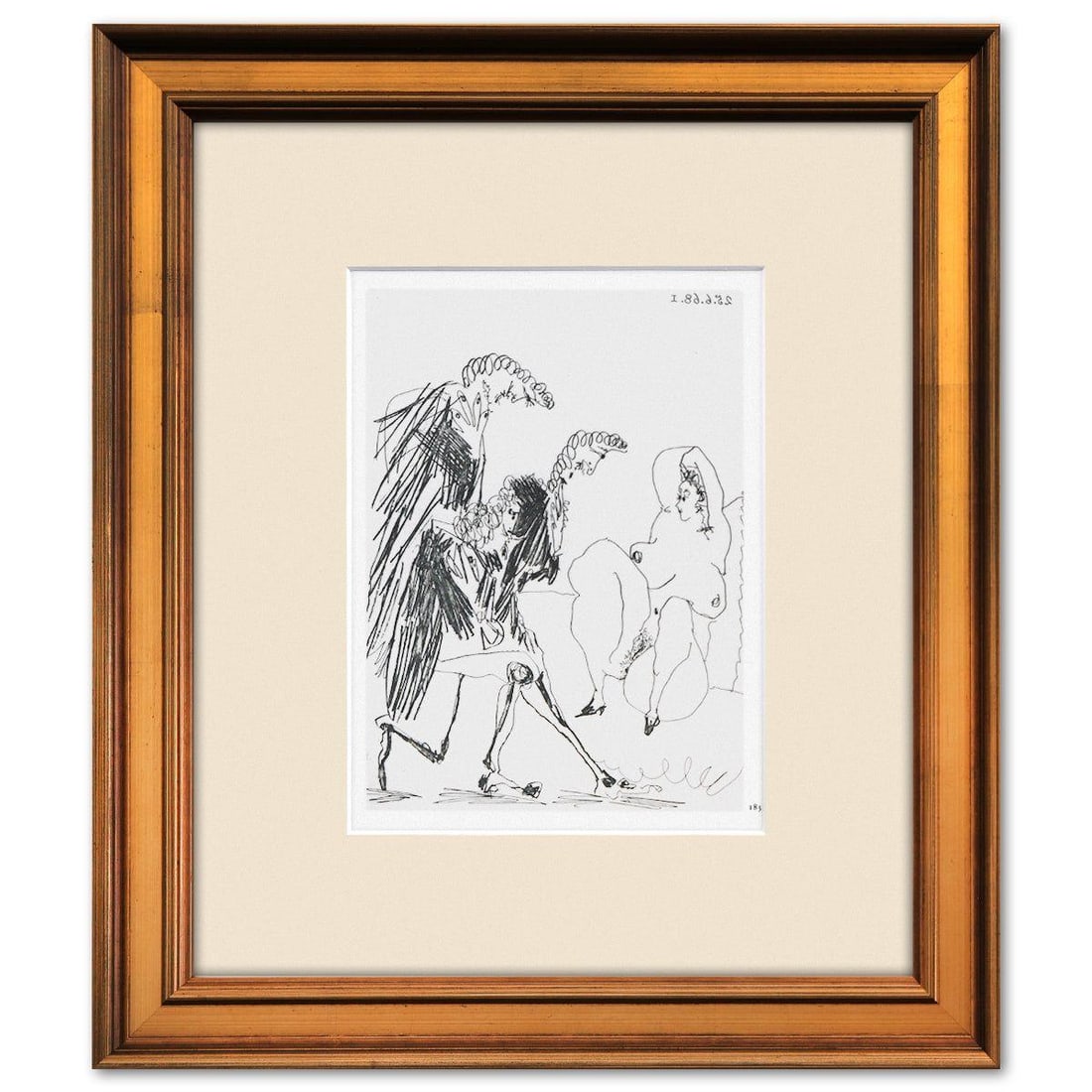 After Pablo Picasso- Offset Lithograph "From The 347 Series" (1 of 2)