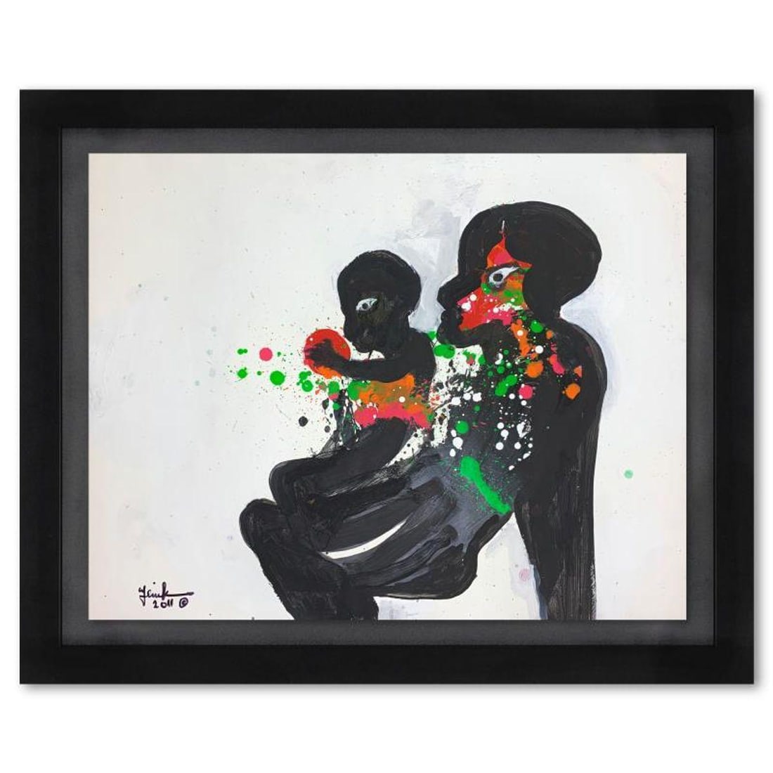 Jenik Cook, Framed Original Acrylic Painting, Hand Signed, Letter of Authenticity. (1 of 2)