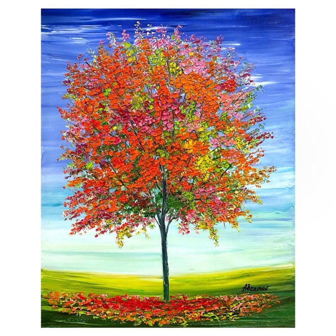 Sabina Abramov, Original Painting on Canvas, Hand Signed with Letter of Authenticity. (1 of 2)