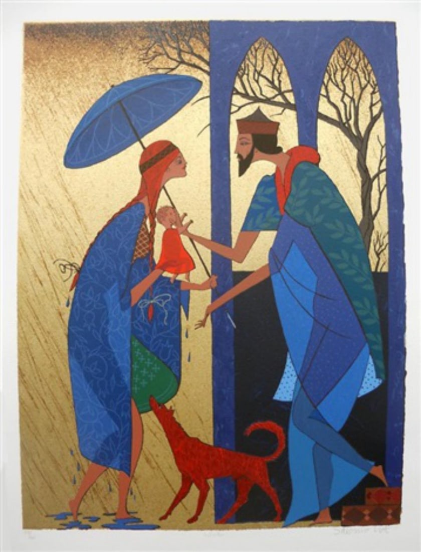 Shlomo Katz- Serigraph: Artist: Shlomo Katz. Medium: Serigraph. Size: 24" x 30". Signature: Signed and numbered. Reference#: 25094.