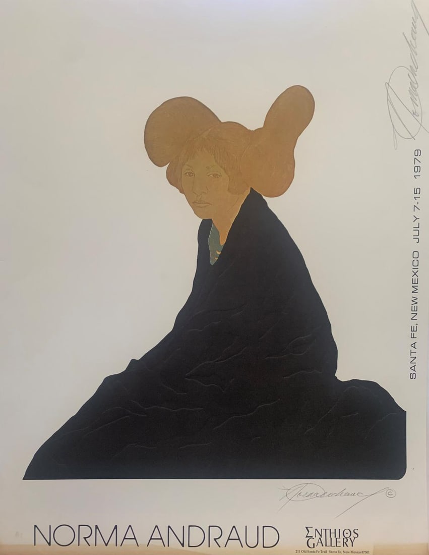 Norma Andraud- Offset lithograph on paper: Artist: Norma Andraud. Medium: Offset lithograph on paper. Size: 20" x 24". Signature: Signed. Reference#: 25090.