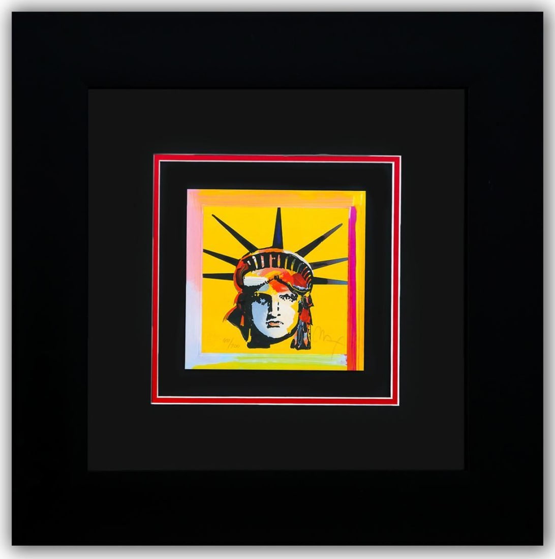 Peter Max- Original Lithograph "LIBERTY HEAD (Mini)" (1 of 3)
