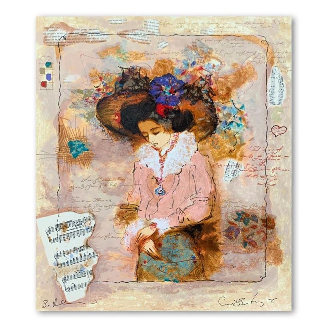 Alexander Galtchansky (1959-2008) and Tanya Wissotzky (1959-2006), "Emmanuel" Hand Signed Limited: Emmanuel is a limited edition serigraph on deckle edged paper by Alexander Galtchansky (1959-2008) and Tanya Wissotzky (1959-2006). It is numbered and hand signed and includes a letter of authenticity