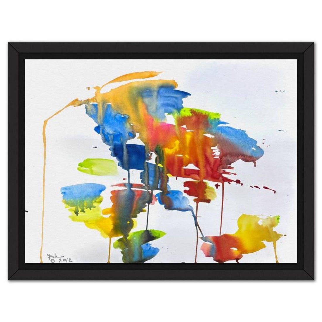 Jenik Cook, Framed Hand Signed Original Painting with Letter of Authenticity. (1 of 2)