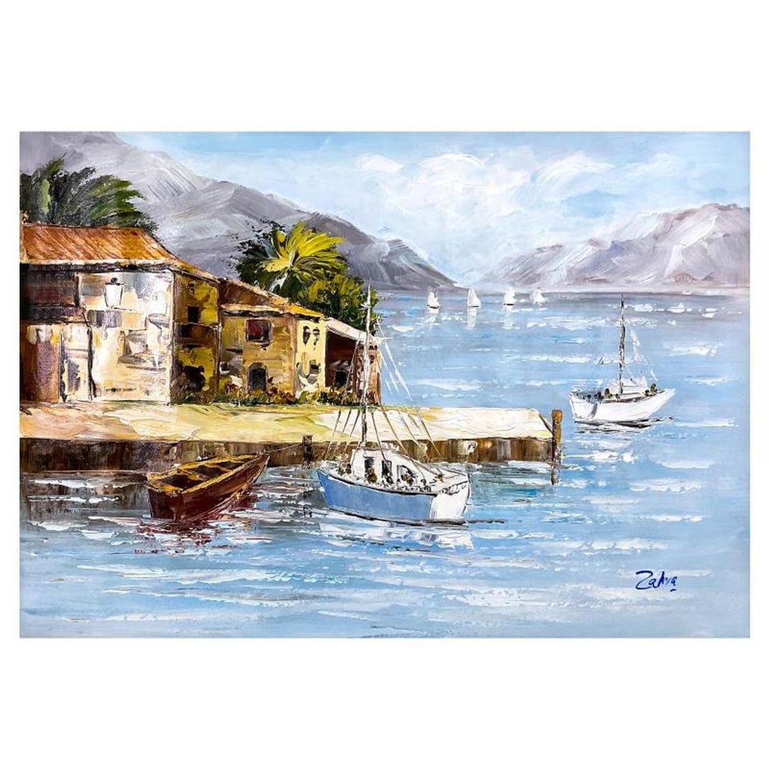 Zahra, Original Acrylic Painting on Canvas (24" x 36"), Hand Signed with Letter of Authenticity (1 of 2)