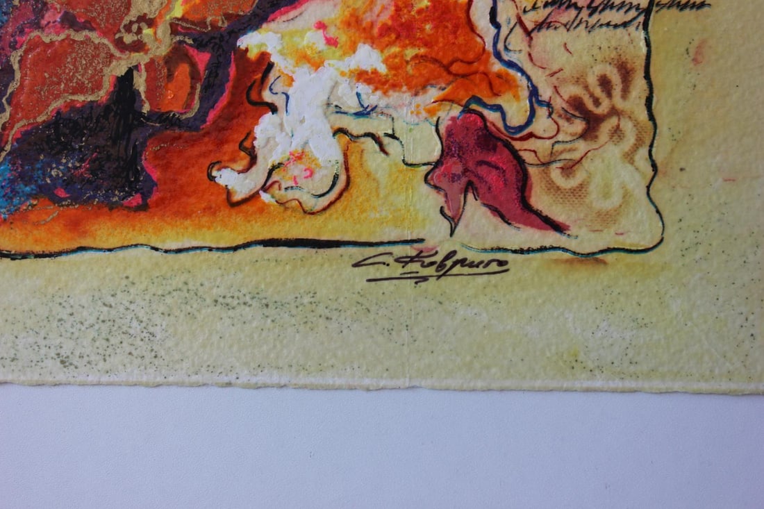 Sergey Kovrigo- Original Serigraph on Paper "Rendezvous" - 2