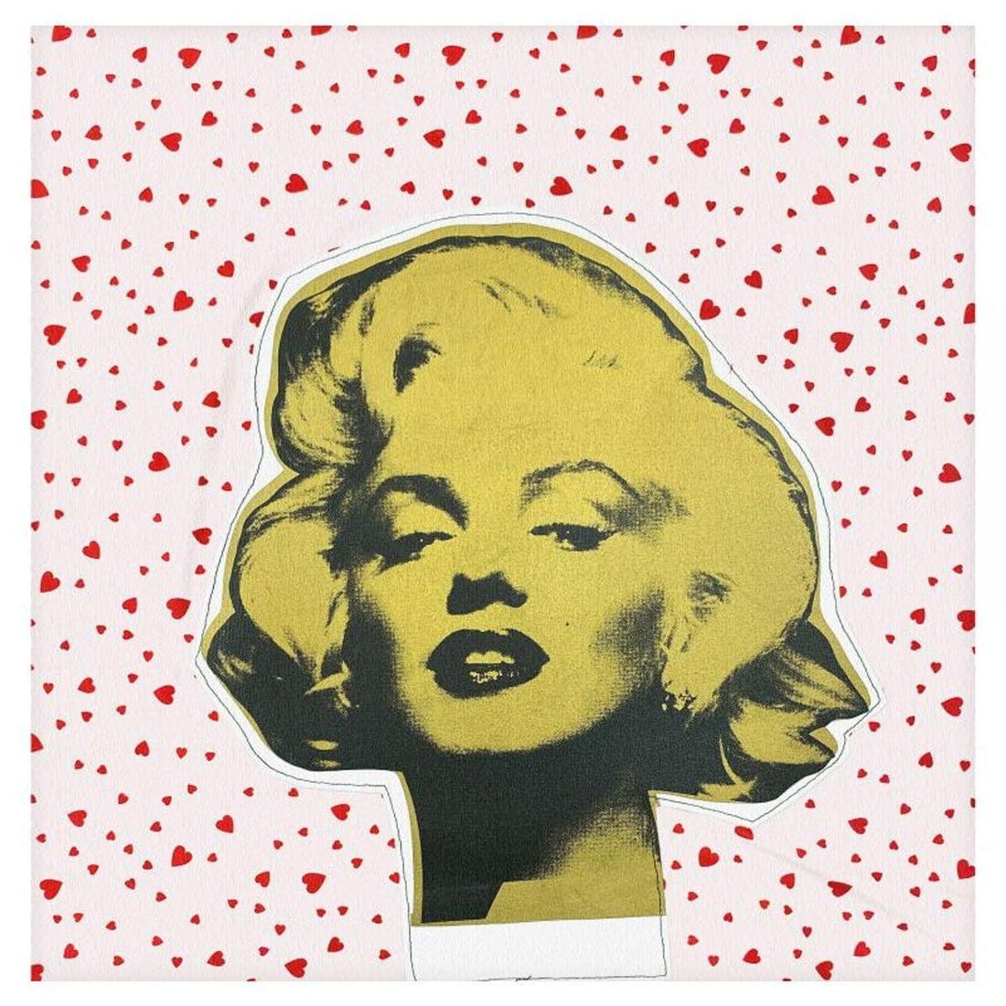 Steve Kaufman (1960-2010), "Marilyn Monroe" Limited Edition Silkscreen on Canvas and Fabric, CP (1 of 2)
