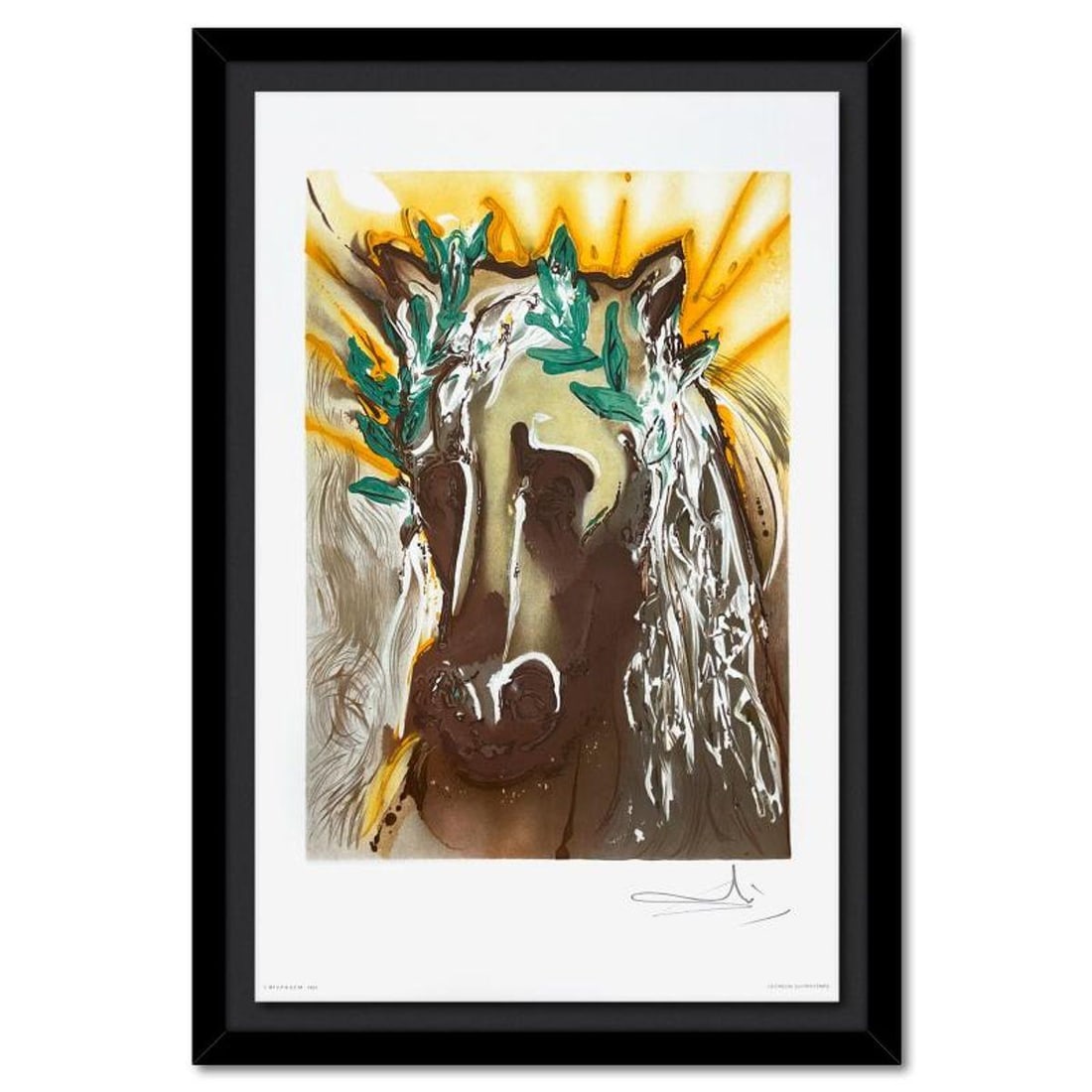 Salvador Dali (1904-1989), "Le Cheval du Printemps (Horse of Spring)" Framed Limited Edition: Le Cheval du Printemps (Horse of Spring) is a limited edition lithograph by Salvador Dali (1904-1989), bearing the plate signature of the artist. This piece was published by Armand & Georges Israel in