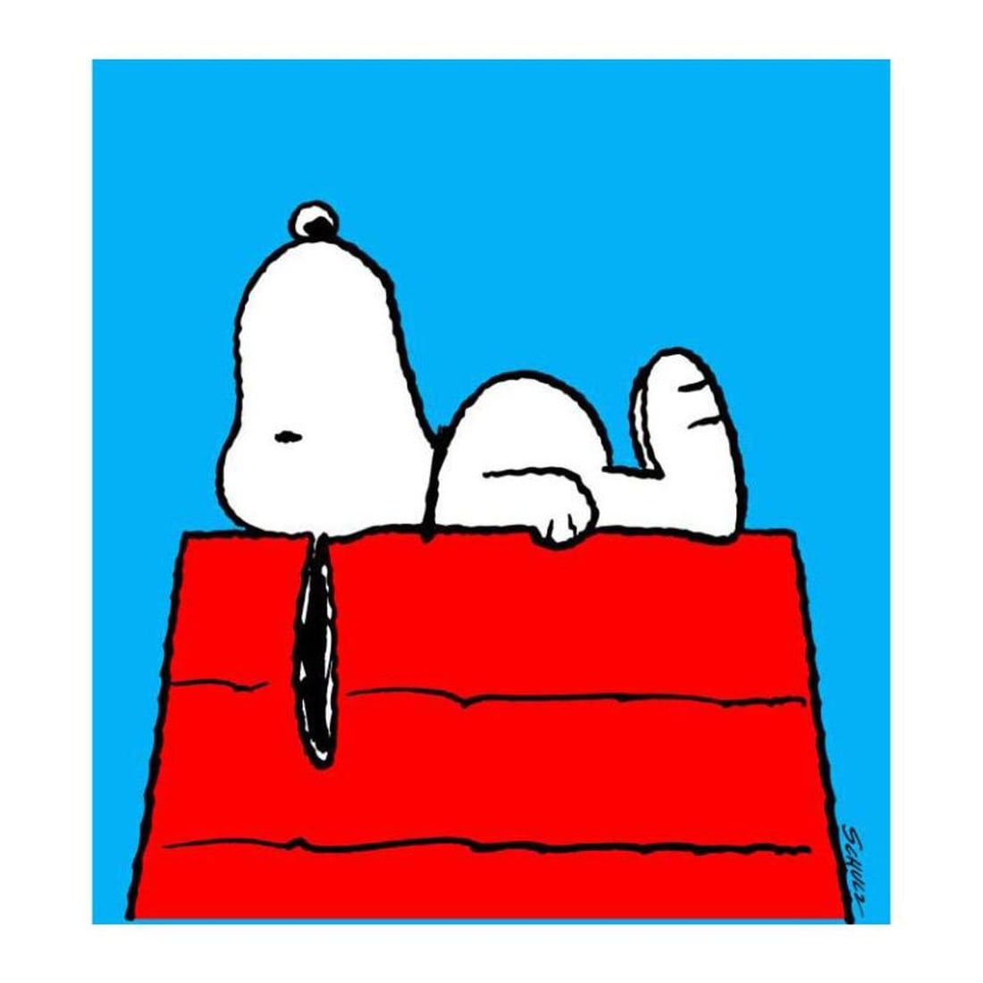 Peanuts, "Take A Moment" Hand Numbered Canvas (40"x44") Limited Edition Fine Art Print with (1 of 2)