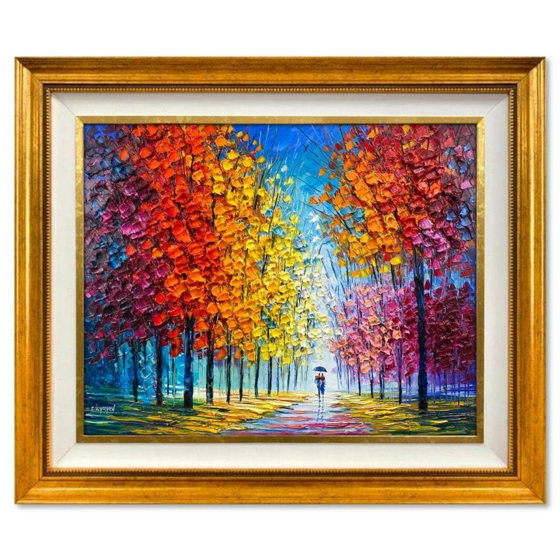 Slava Ilyayev, Framed Original Oil Painting on Canvas, Hand Signed with Letter of Authenticity.: This is an original oil painting on canvas by Slava Ilyayev, hand signed by the artist. This piece comes custom framed. Includes Letter of Authenticity. Measures approx. 38" x 46.5" (frame), 31" x 39.