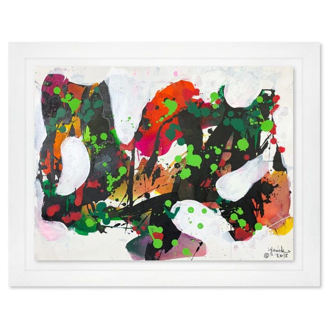 Jenik Cook, Framed Original Acrylic Painting, Hand Signed, Letter of Authenticity. (1 of 2)