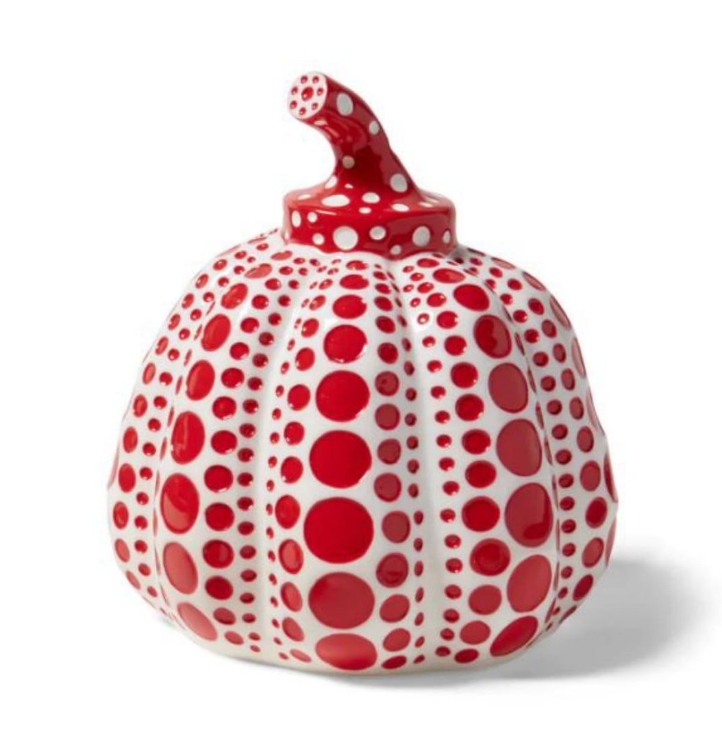 Yayoi Kusama- lacquered resin "Pumpkins": Artist: Yayoi Kusama. Medium: lacquered resin. Title: Pumpkins. Size: 4" x 3". Signature: Stamped signature. Certificate of Authenticity: Is included. Reference#: 26960.
