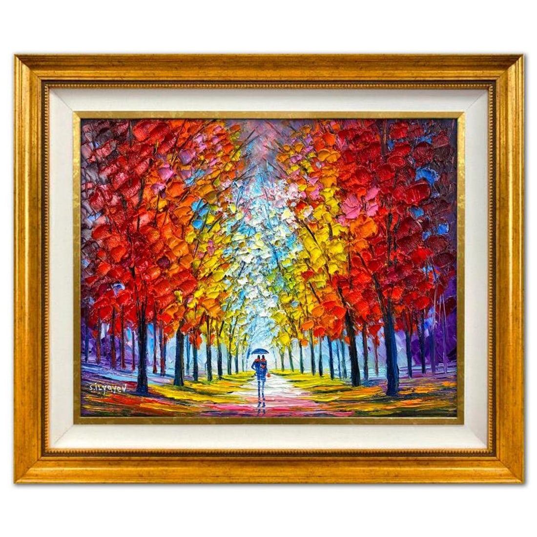 Slava Ilyayev, Framed Original Oil Painting on Canvas, Hand Signed with Letter of Authenticity.: This is an original oil painting on canvas by Slava Ilyayev, hand signed by the artist. This piece comes custom framed. Includes Letter of Authenticity. Measures approx. 22.5" x 26.5" (frame), 15.5" x