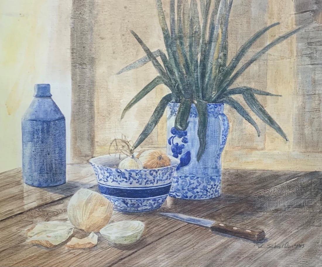 Betsy Schneider- Original painting on paper: Artist: Betsy Schneider. Medium: Original painting on paper . Size: 18" x 22". Signature: Signed. Reference#: 25060.