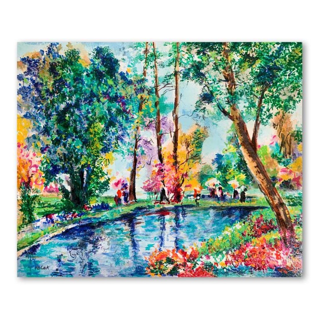 Dimitri Polak (1922-2008), "Picnic in Provence" Hand Signed Limited Edition Serigraph on Paper with: Picnic in Provence is a limited edition serigraph on paper by Dimitri Polak (1922-2008). It is numbered and hand signed and includes a letter of authenticity. Measures approximately 12.5" x 15"