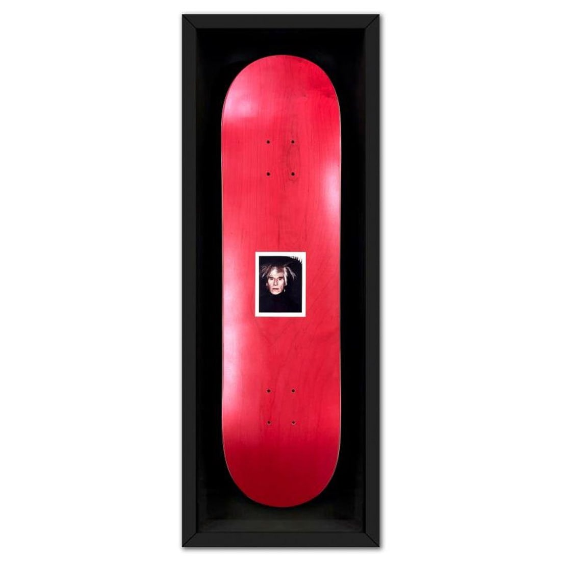Andy Warhol (1928-1987), "Self-Portrait (Red)" Framed One-of-a-Kind Unique Edition Skateboard, (1 of 3)