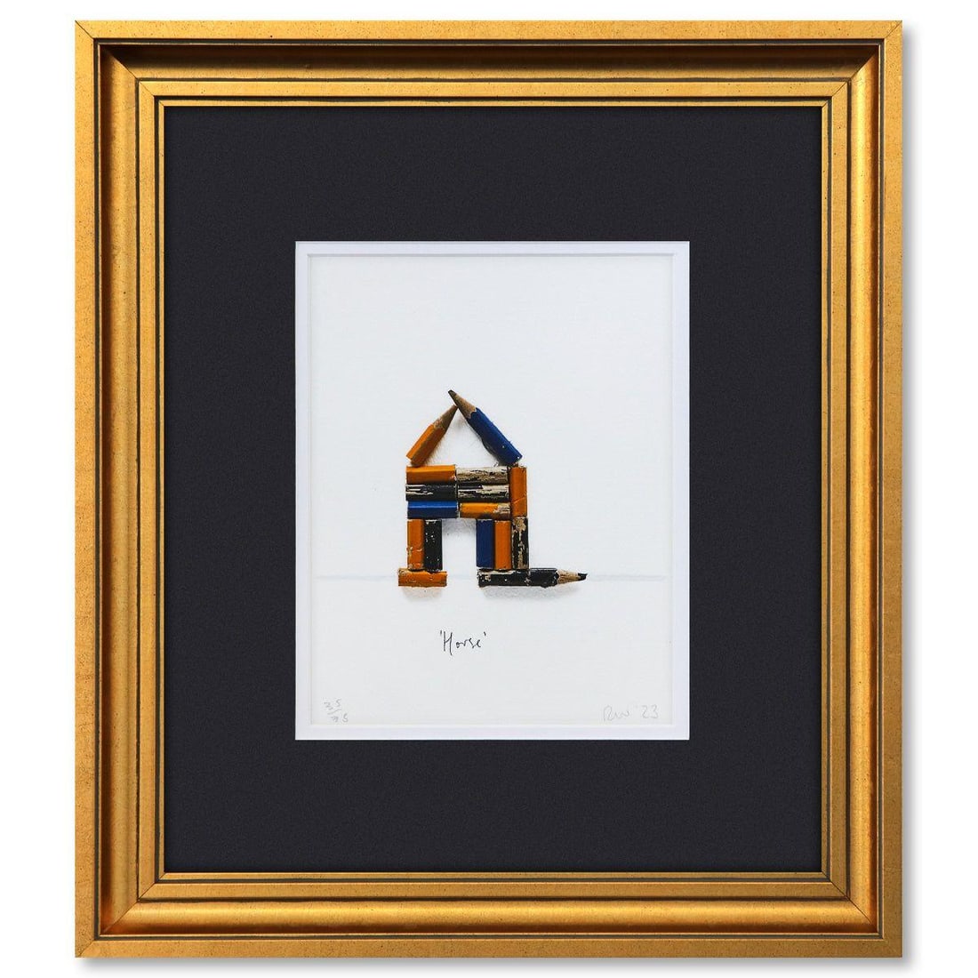 Rachel Whiteread- Hand-finished archival pigment print on Aquarelle paper "House": Artist: Rachel Whiteread. Medium: Hand-finished archival pigment print on Aquarelle paper. Title: House. Size: 9.5" x 7.5". Measures approx. 18" x 16" (framed). Signature: Signed and numbered by the a