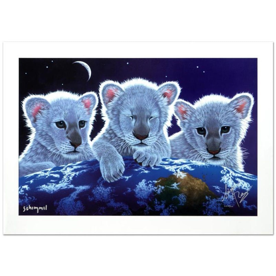 William Schimmel, "Secret, Mystery & Hope" Limited Edition, Hand Signed by the Artist and Siegfried (1 of 1)