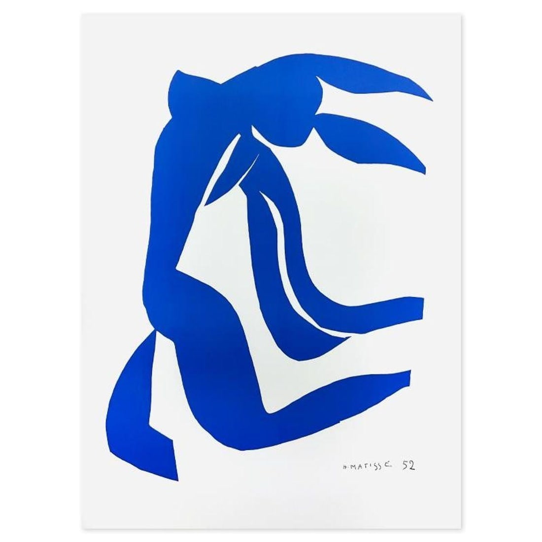 Henri Matisse 1869-1954 (After), "La Chevelure" Limited Edition Lithograph with Certificate of (1 of 3)