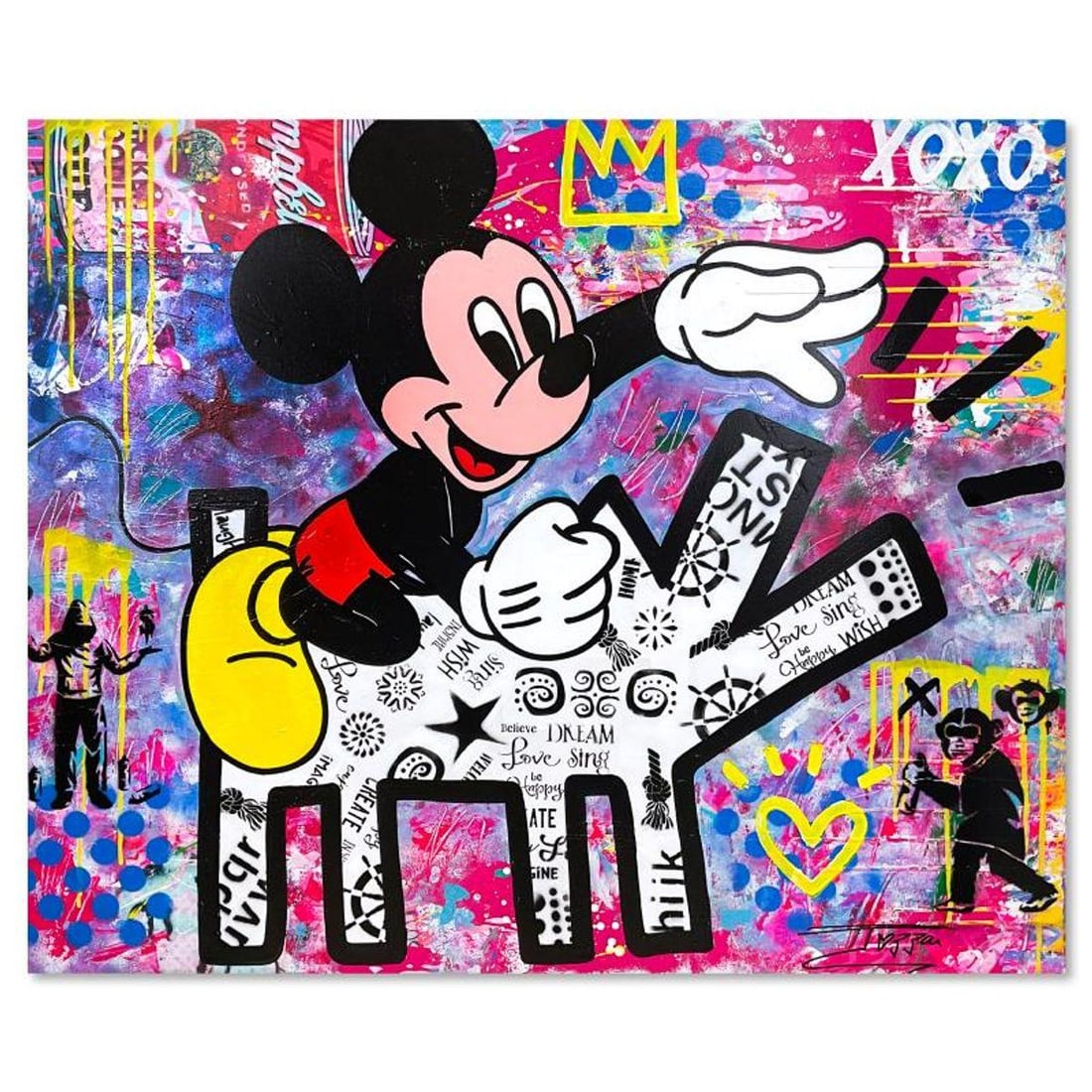 Jozza, "The Flash I" Unique Mixed Media on Canvas, Hand Signed with Letter of Authenticity. (1 of 3)