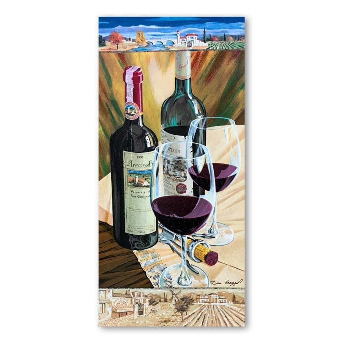 Dima Gorban, "Celebration" Hand Signed Limited Edition Serigraph on Paper with Letter of (1 of 2)