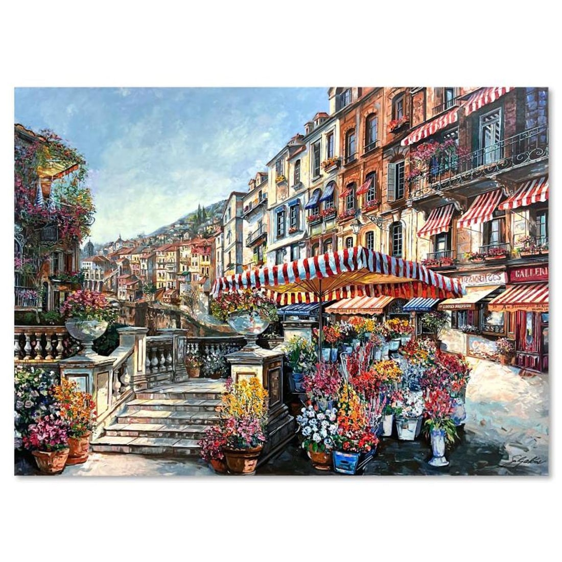 Vadik Suljakov, "La Canal" Hand Embellished Limited Edition Printer's Proof on Canvas (36" x 48"),: La Canal is a hand embellished limited edition printer's proof on stretched canvas by Vadik Suljakov, numbered inverso and hand signed by the artist. Includes Letter of Authenticity. Measures approx.