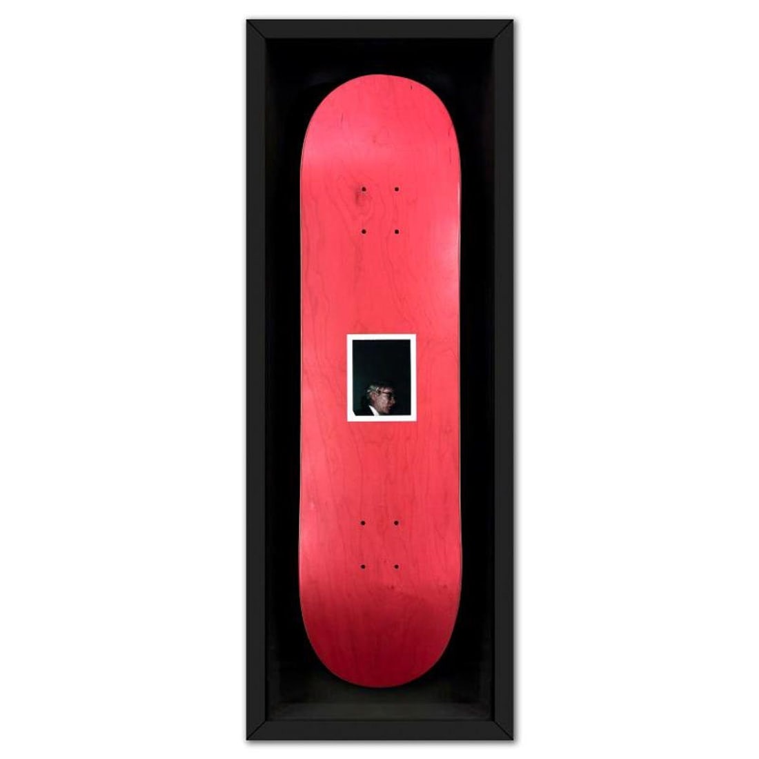 Andy Warhol (1928-1987), "Self-Portrait (Red)" Framed One-of-a-Kind Unique Edition Skateboard, (1 of 2)